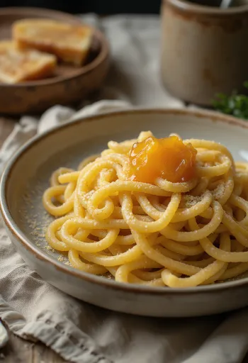 Semuljepasta drysset med flormelis og marmelade