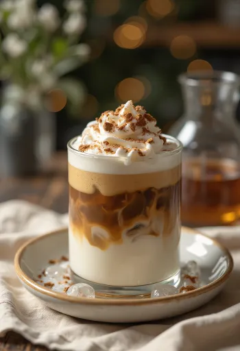 Simpel iskaffe serveret frisk