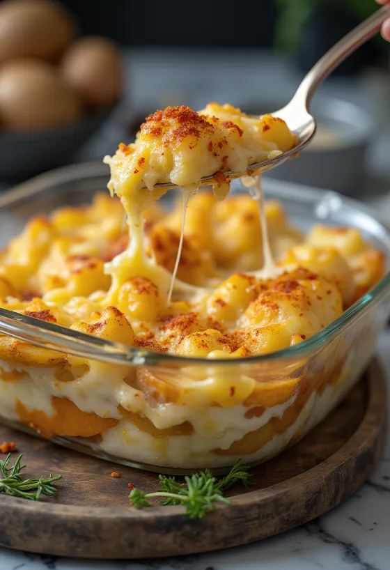 Vegansk kartoffelfad serveret med frisk persille