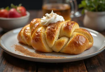 Kanelstang med smørcreme, dansk kanelkage, med cremet smørcreme.