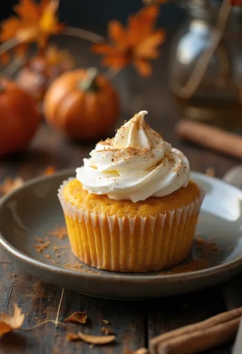 Græskar cupcakes med kanel-mascarponecreme