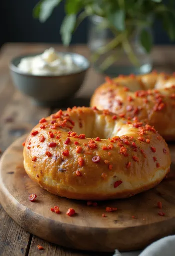 Ildfuld chili bagel friskbagt