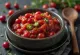 Jalapeño tranebær tomatsauce serveret