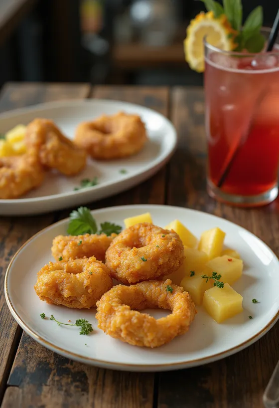 Acarajé med ananas
