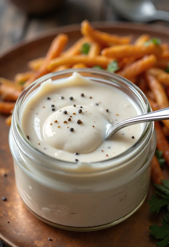 Alabama hvid barbecue sauce serveret med grillet kylling