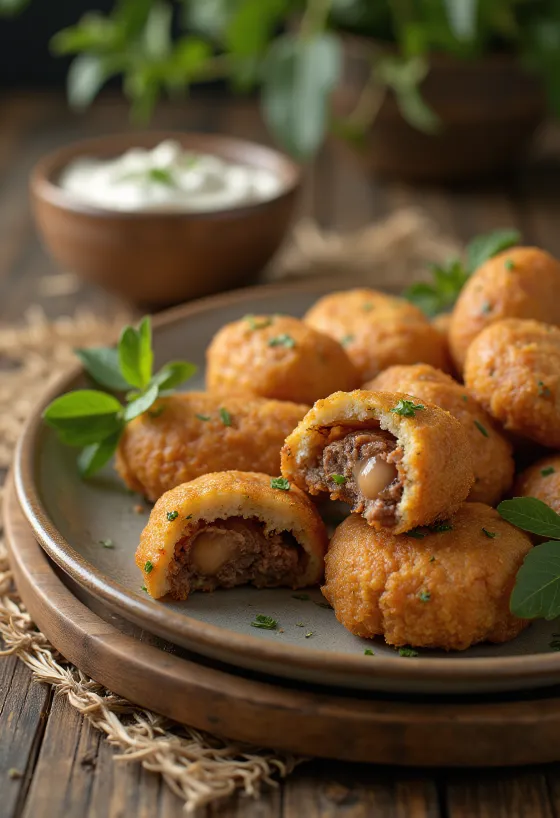 Kibbeh serveret