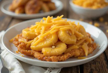 Pisang goreng med ost, sprøde bananer i oste-dej
