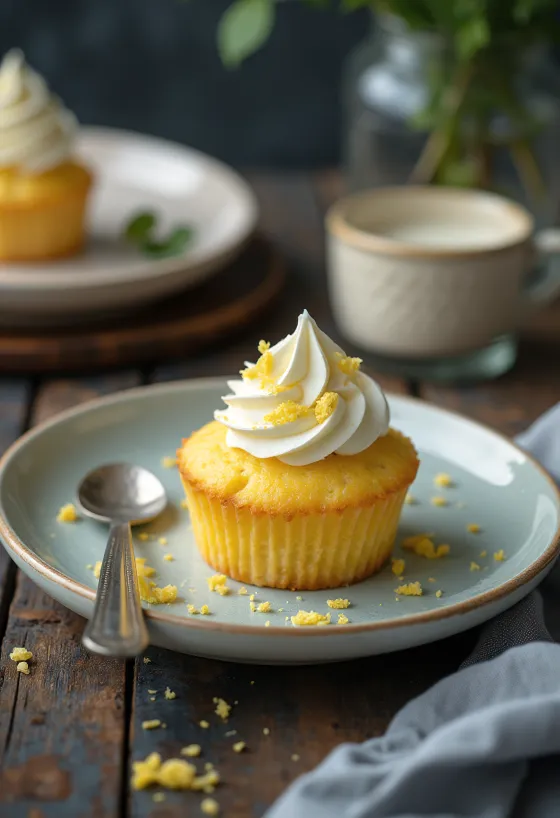 Hytteost cupcake med mascarponecreme