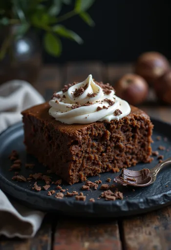Glutenfri kastanjekage serveret