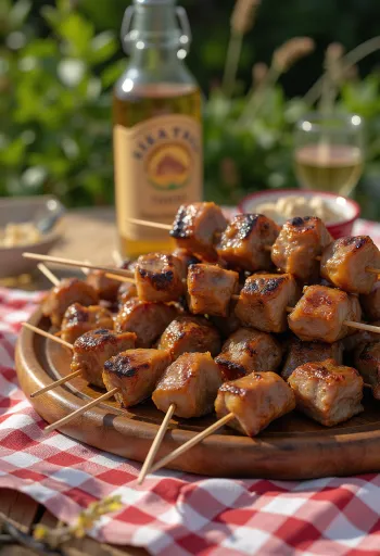 Arrosticini serveret