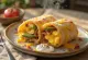 Vaffelburrito serveret