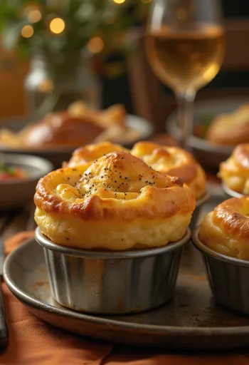 Klassisk Yorkshire pudding med sprød yderside og blød inderside