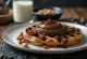 Nutella vaffel med friske frugter og chokoladesauce