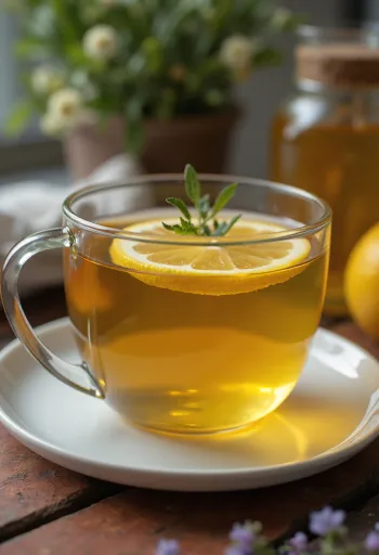 Lindeblomstte serveret frisk