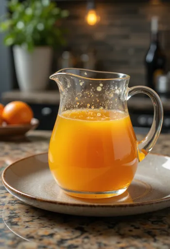 Rosmarin-appelsinsauce serveret