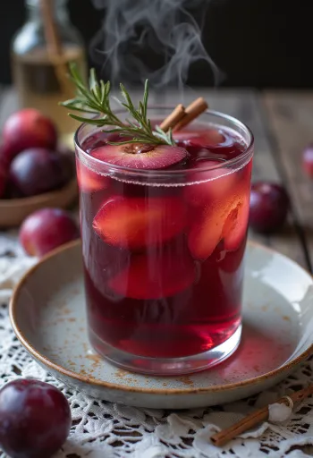Blommecider serveret i glas