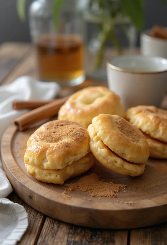 Kvark-kanel linzer serveret