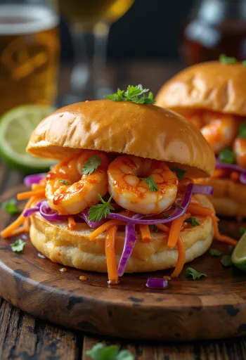 Chili reje bao bun serveret