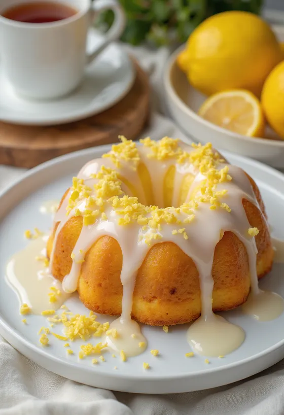 Kanel-citron randkage serveret