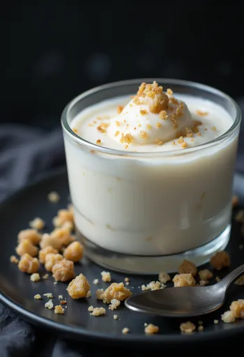 Pebermynte panna cotta i glas