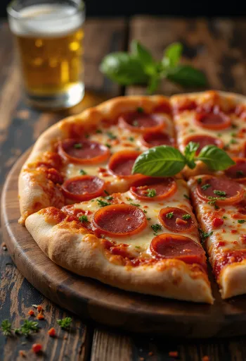 Ekstra stærk Pizza Diavola med dobbelt chili serveret