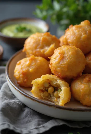 Kachori med kikærter, indisk ret i sprød dej med kikærtefyld