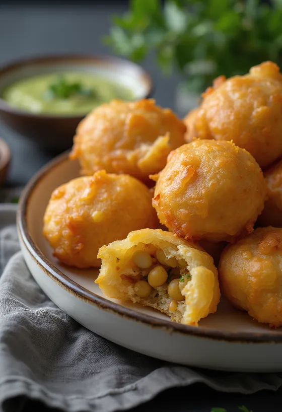 Kachori med kikærter, indisk ret i sprød dej med kikærtefyld