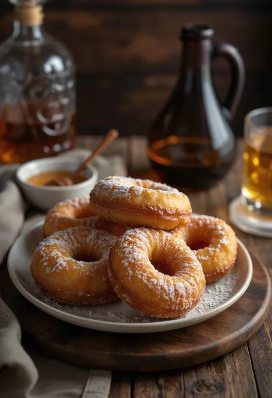 Donuts med honningkagesmag i juleanretning