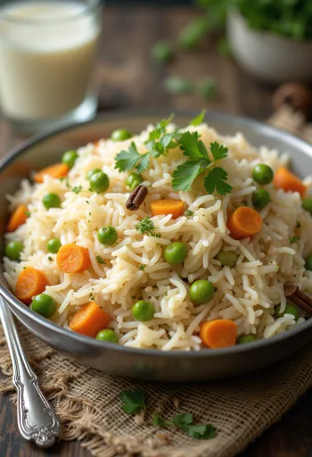 Klassisk Pulao serveret