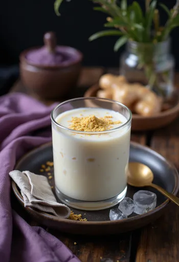 Ingefær lassi, med frisk yoghurt og ingefær