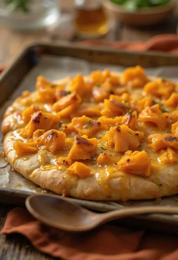 Honning-kanel sød kartoffel focaccia serveret