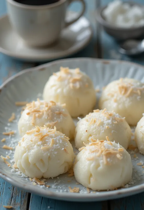 Cuscuz de arroz dessert lavet af rismel serveret
