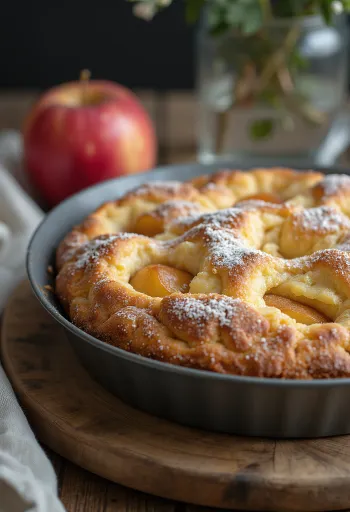 Æble-kanelkage serveret