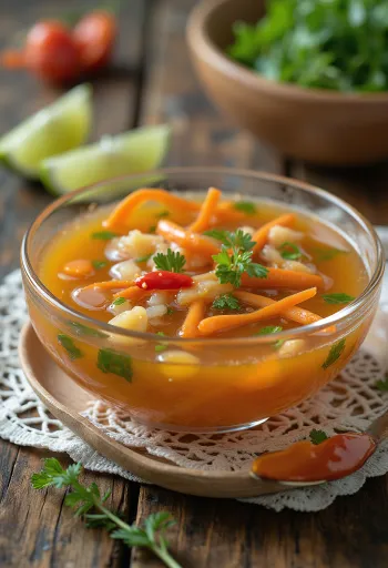 Nuoc cham sauce serveret