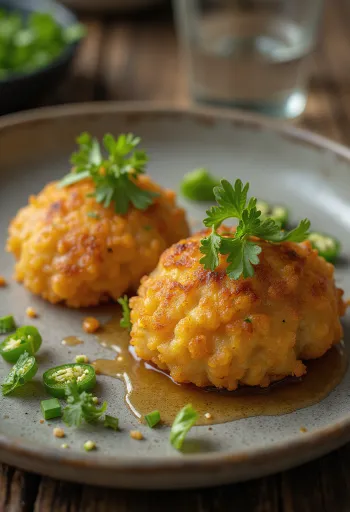 Frisklavet Aama Vada med sprøde og krydrede linseboller