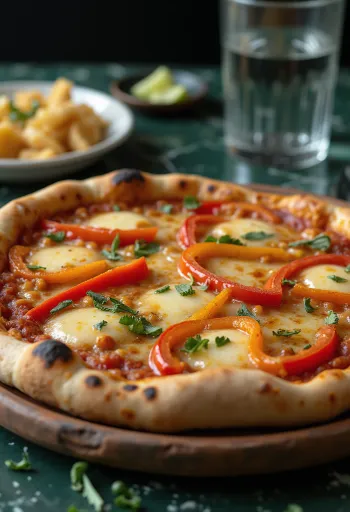 Pizza Chilena serveret