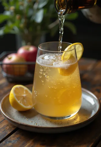 Spansk Sidra Cider serveret i glas
