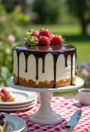 Drip cake med chokoladeganache