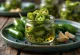 Syltede jalapeños i et glas