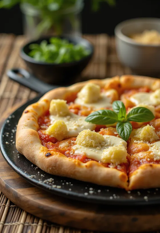 Pizza ai Carciofini med artiskok og ost