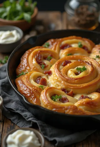 Bacon-ost burek friskbagt