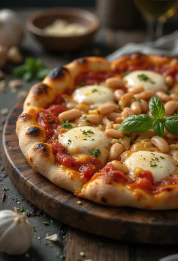 Pizza ai Fagioli med hvide bønner og ost