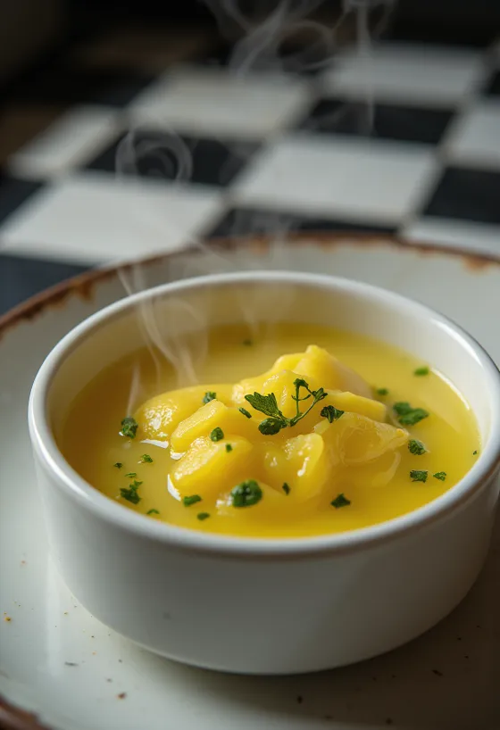 Urte-smørsauce serveret til grillet fisk
