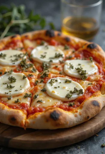 Pizza ai Formaggi di Capra med gedeoste og mozzarella