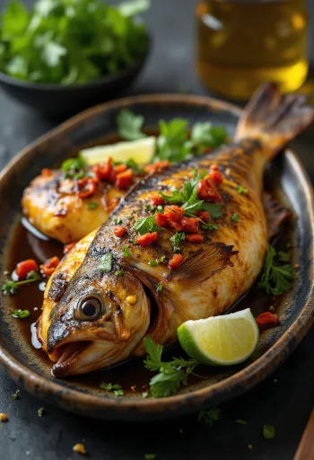 Ikan Bakar med citronsaft, en lækker grillet fisk